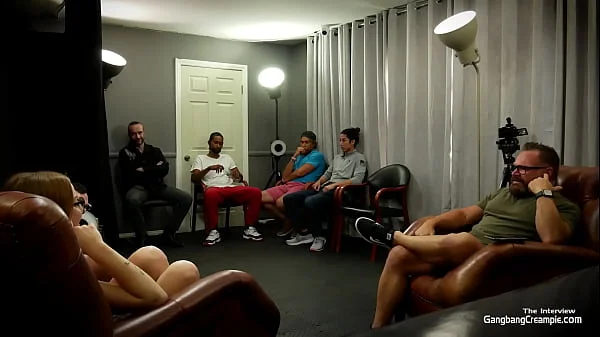 Gangbang Creampie - Petite Redhead Babe Having Tons Of Fun BTS and Getting Fucked In Interracial Gangbang