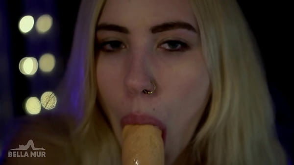 ASMR deepthroat close up with nauhty sounds